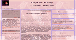 Desktop Screenshot of leighann.nithaus.org